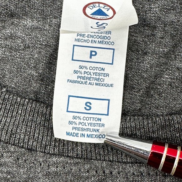 Delta Women's Size Small Tee Shirt Nashville Short Sleeve Gray Preowned - Picture 5 of 12